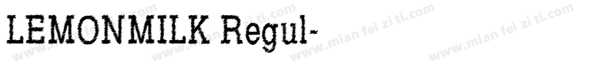LEMONMILK Regul字体转换